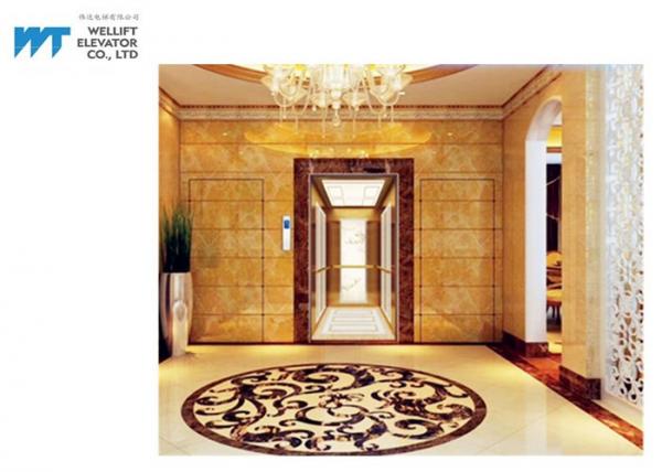 Luxury Villa Residential Lifts And Elevators 2.2M Height Landing Door Capacity