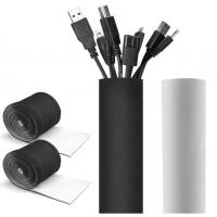 China Huiyunhai Round Velcro Up Cuttable Neoprene Cable Wrap Wire Management Sleeve on sale
