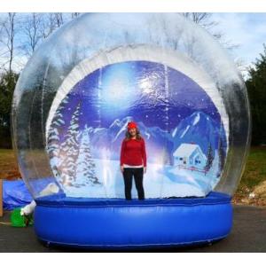 Outdoor Transparent Beautiful Giant Advertising Inflatables Snow Globe CE Approval