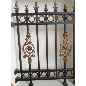 Decorative Security Spear Top Ornamental Aluminum Fence Powder Coated Welded