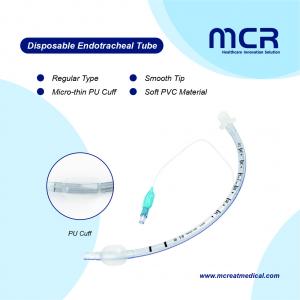 Transparent PVC Material Endotracheal Tube With Soft Balloon