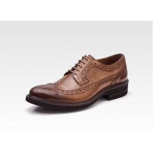 China Classic Wedding Leather Mens Shoes , Lace Up Mens Casual Leather Shoes supplier