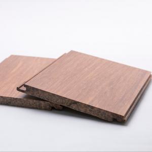 12mm Hand Scraped Bamboo Flooring Charcoal Moisture Resistant