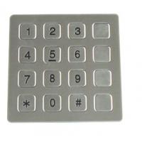 Vandal Resistant Phone Keyboard , Stainless Steel Keypad With 16 Keys