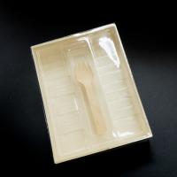 Lunch Disposable Wooden Bento Box Takeaway Food Containers Rectangular
