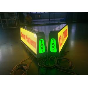 China Advertising Digital taxi top led display , led taxi roof sign 5mm Pixel Pitch supplier