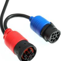 China Heavy Duty J1939 Male To Female Extension OBD2 Cable For Vehicle Gateway Install on sale