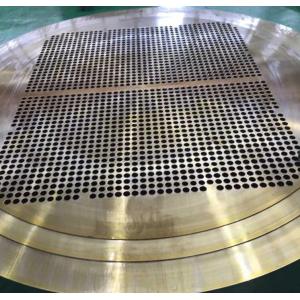 304L Copper Clad Plate ASTM C52100 Brass Clad Tube Sheet For Industrial Heat Exchanger