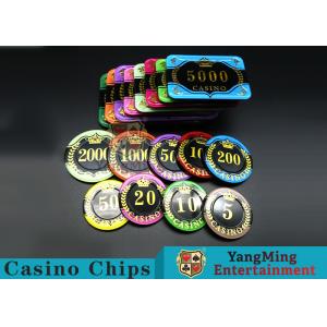 China Difficult To Distort Authentic Casino Poker Chips , Crystal Dice Poker Chips  supplier