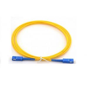 China SC / UPC To SC / UPC Single Mode Fiber Patch Cable High Temperature Stability supplier