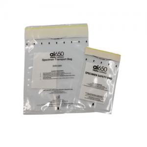 Medical Transparent Absorbent Sealed Zip 95Kpa specimen bag With Pouch Un3373