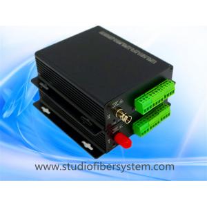 China 1Bidi stereo audio over fiber extenders with Phoenix interface for 1bidi encoded stereo audio to 10~120KM supplier