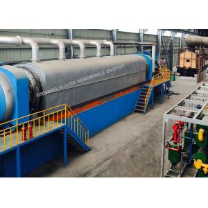 Continuous Pyrolysis Tire Recycling System Rubber With Vacuum Industrial Scale