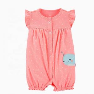Printing Baby Clothes Summer Onesies Baby Clothes Short Sleeve Girl Rompers for Sale