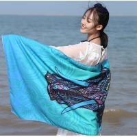 China Elephant Personalized Microfiber Beach Towels 38x71 Sandfree on sale