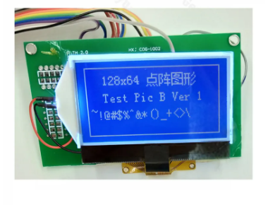 China 2.15 Inch 128x64 Graphic LCD Screen with 34PIN Soldering FPC and 6 O'clock Viewing Angle wholesale