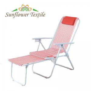 Folding Detachable Metal Beach Lounge Chair 160x45x56cm Portable Beach Chair