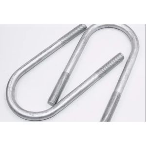 China 3/8 1/2 ASTM A193 A194  U type metal bolt  with nut washer B7 B16 A325 A307 Zinc plating wholesale