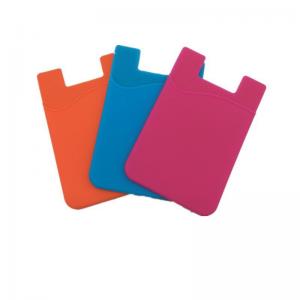 China 3M sticky Portable Fashion New Silicone credit Card Holder SL-018 supplier