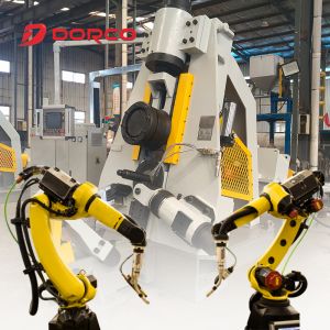 China Fully Automatic Vertical Ring Rolling Machine with 240 Pieces/Hour Output for 5KG-10KG Forged Rings and KUKA210 Robot Integration wholesale