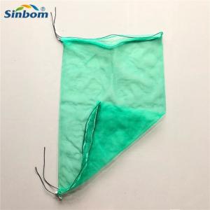 China Date Palm Covering and Protecting Mesh Net Mono PE Fruit Bag with Black Drawstring supplier