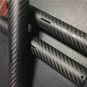 China 3K Plain Round Carbon Fiber Tube Roll Wrapped For RC Airplane supplier
