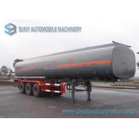 China Customized Oil Tank Trailer 42000L Trapezoid Alcohol Chemical Tank Trailer 0.9 Bar on sale