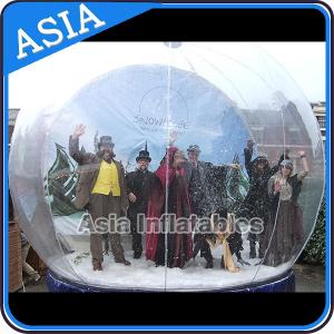 China Airblown Yard Inflatable Bubble Tent Decoration , Inflatable Christmas Snow Globe supplier