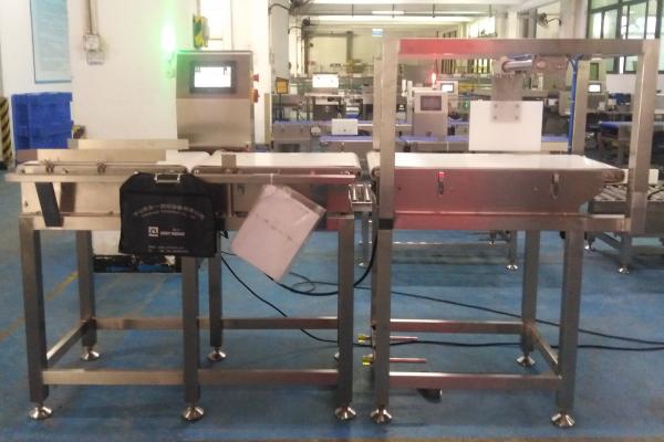 Adjustable Height Dynamic Checkweighers With Gantry Frame Rejector YCW-400F