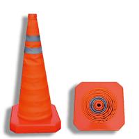 China Portable Reflective PVC Traffic Cone Orange 700mm For Safety Warning on sale