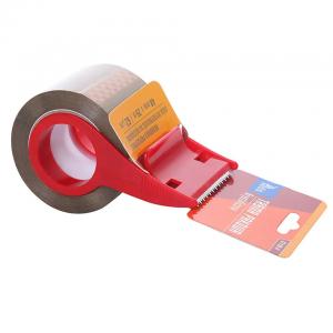 China Supermarket BOPP Brown Packing Tape With Tape Cutter Pressure Sensitive Packing Tape supplier