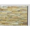 Muddy Color Quartzite Cultured Stone Veneer Panels 60x60 Sheet High Hardness