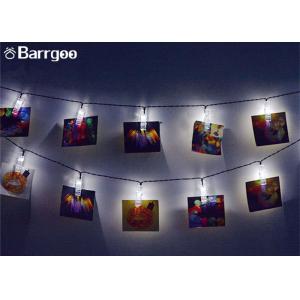 China 4.8M 20 LED Decorative LED String Lights Photo Card Clip 8 Models Flash Dimmable supplier