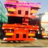 Flat Bed Container Semi Trailer Trucks Loading 40 - 50 Ton Fuwa Axle Jost
