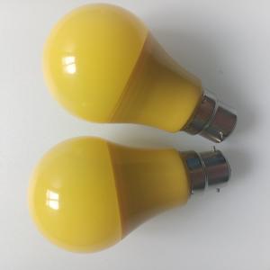 China Bright Yellow Cover LED Bulb Light with E27 Socket, Anti-UV and Anti-Mosquito supplier