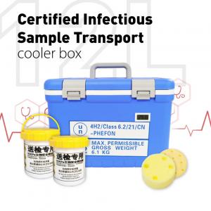 China Biological UN3373 Shipping Boxes UN2814 Vaccine Transport Cooler Box supplier