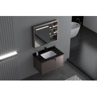 China Mirrored Bathroom Vanity Units , Aluminium Single Sink Corner Vanity on sale
