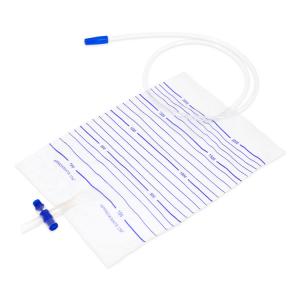 T Valve 2000 ML Urine Drainage Bag , Urine Collection Bag For Adults