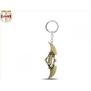 China Game Sword Metal Promotional Keyrings , Small Custom Cut Metal Keychains supplier