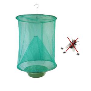 China Gardening Hanging Folding Flycatcher Pest Control Cage Reusable Fly Insect Trap Net Catcher Killer Cage Bait Storage Pot supplier
