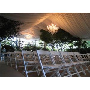30x50m Double Coated PVC White Clear Roof Wedding Tent For Party SGS