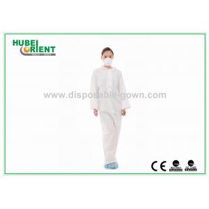 China Coveralls длинного рукава устранимые для фабрики/устранимого Coverall PP/MP/SMS без клобука и Feetcover supplier