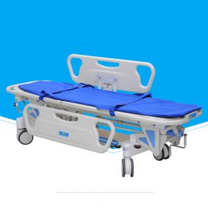 China Mobile Metal Stretcher With Wheels , Folding Durable Emergency Stretcher Bed supplier