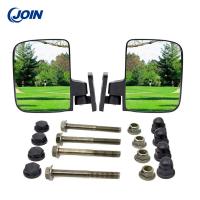 China Normal High Impact Plastic Black Golf Rear View Mirrors Easy Installed on sale