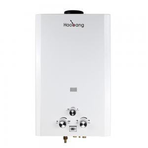 LPG NG Instant Gas Water Heater White Powder Painting Panel 10L