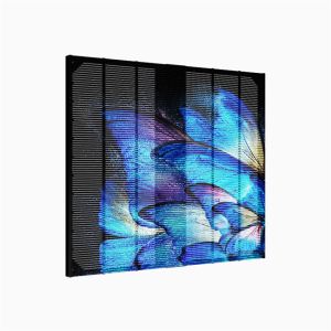 China Venta caliente IP67 RGB P3.91 Panfletos al aire libre Transparente Led Grille Pantalla de la ventana de la tienda Led Video Wall supplier