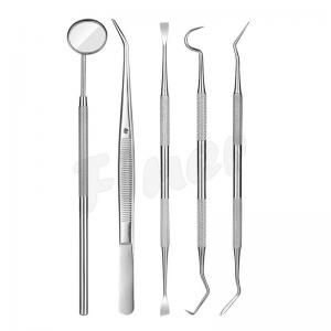 Outils dentaires Kit miroir de bouche Kit d' hygiène dentaire Kit pour le nettoyage des dents