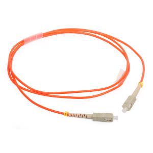 China SC / FC / LC Multimode Duplex Fiber Patch Cord with Orange color cable supplier