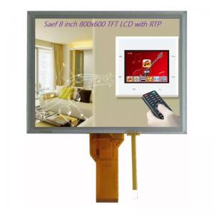 8 inch TFT-LCD for Embedded Systems and Industrial Devices, TFT LCD Display 8" 800x600 RGB 50 Pin with Resistive Touch