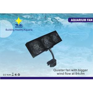 China 3000 RMP * 3 Pieces 12W Multi-directional Aquarium Cooling Fan With Clamp For 90 Degree supplier